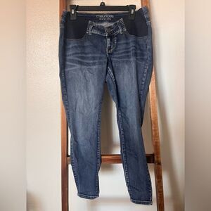 Maurices Maternity Dark Blue Jeans